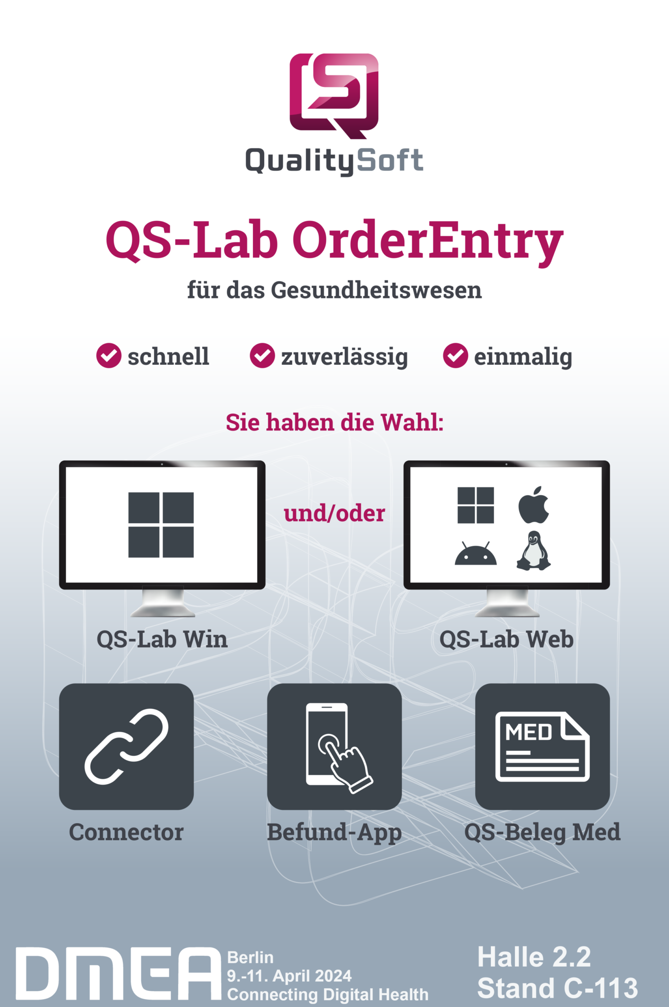 DMEA Messe - QS LAB OrderEntry